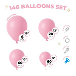 Load image into Gallery viewer, Balloon Garland Arch Kit 146 Pcs Light Pink Balloons for Baby Shower Birthday Gender Reveal Wedding Party DIY Kit by ™