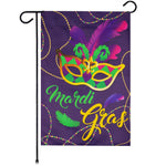 Load image into Gallery viewer, G128 Garden Flag Mardi Gras Masquerade Mask 12x18 Blockout Fabric