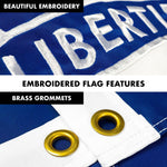 Load image into Gallery viewer, G128  6 Feet Tangle Free Spinning Flagpole (Silver) Iowa Double Sided Brass Grommets Embroidered 3x5 ft (Flag Included) Aluminum Flag Pole