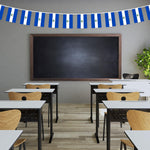 Load image into Gallery viewer, G128 El Salvador Salvadoran Bunting Banner  Flag 8.2 x 5.5 Inch, Full String 33 Feet  Printed 150D Polyester, Decorations For Bar, School, Festival Events Celebration
