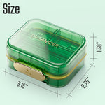 Load image into Gallery viewer, Medicine Pill Organizer Green Pill Container Small Pill Box 7 Compartments