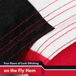 Load image into Gallery viewer, G128 2 Pack: Iraq (Iraqi) Flag  3x5 feet  Printed 150D Indoor/Outdoor, Vibrant Colors, Brass Grommets, Quality Polyester, Much Thicker More Durable Than 100D 75D Polyester