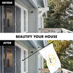 Load image into Gallery viewer, G128 Combo Pack: 6 Ft Tangle Free Aluminum Spinning Flagpole (Black) &amp; Rhode Island No Golden Border State Flag 3x5 Ft, ToughWeave Series Embroidered 300D Polyester  Pole with Flag Included