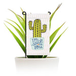 Load image into Gallery viewer, Garden Flag and Stand I'm Stuck on You Cactus 4x8 Inch Printed Blockout