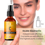 Load image into Gallery viewer, Vitamin C Serum for Face with Hyaluronic Acid Vitamin E Anti Aging Big Size 2 Oz