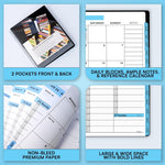 Load image into Gallery viewer, 2026 Appointment Book Planner 8.5 x 11 inch Large Blue Tabbed Daily Hourly Weekly Planner Schedule Book 15 Minute time Slots Business &amp; Personal Planner Jan 2026 Dec 2026