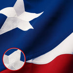 Load image into Gallery viewer, G128 Puerto Rico Puerto Rican Flag  6x10 Ft  StormFlyer Series Embroidered 220GSM Spun Polyester  Embroidered Design, Indoor/Outdoor, Brass Grommets, Heavy Duty, All Weather