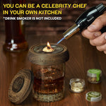 Load image into Gallery viewer, Butane Torch Adjustable Flame for Smoking Guns and Smokers with Wood Chips Bag