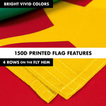 Load image into Gallery viewer, G128 Combo Pack: 6 Feet Tangle Free Spinning Flagpole (Black) Cameroon Cameroonian Flag 3x5 ft Printed 150D Brass Grommets (Flag Included) Aluminum Flag Pole