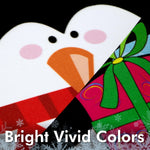 Load image into Gallery viewer, G128  Christmas Garden Flag, Christmas and Winter Themed Decorations  Merry Christmas Penguin with Candy Cane,   12x18 Inch  Printed 150D Polyester  Rustic Holiday Seasonal Outdoor Flag