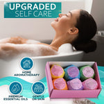Load image into Gallery viewer, Bath Bombs Gift Set   6 Bubble Bath Fizzies (6 x 2oz) with Natural Dead Sea