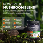 Load image into Gallery viewer, Purawex Mushroom Gummies, 20 in 1 Mushroom Complex 1050 MG, Cordyceps, Reishi,