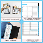 Load image into Gallery viewer, 2025 Appointment Book &amp; Planner 8.5x11 inch Blue Large Tabbed Daily Hourly