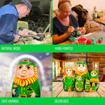 Load image into Gallery viewer, St. Patricks Day Irish Nesting Dolls Set 7 pcs Russian Dolls for St. Patricks