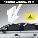 Load image into Gallery viewer, G128 2 Pack: Gadsden Don't Tread On Me Car Flag  11x17 In  Double LiteWeave Pro Series Double Sided Printed 150D Polyester  Flagpole Included  Perfect for Festival Celebrations, Parades
