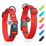 Load image into Gallery viewer, Red Waterproof Dog Collar Adjustable for XLarge Dogs 1423 in Neck x 1 in