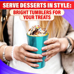 Load image into Gallery viewer, 6 Pcs Aluminum Tumblers 15 oz   Lightweight Durable and Reusable Metal Cups  Vibrant Festive Colors for Hot and Cold Beverages  Sturdy Anodized Design for Parties and Outdoor Use  Hand Wash Only