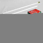 Load image into Gallery viewer, G128 Combo Pack: Flag Pole 6 FT White Tangle Free &amp; Afghanistan Afghan Flag 3x5 FT Printed 150D Polyester