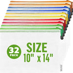 Load image into Gallery viewer, 32 Pack Mesh Zipper Pouch Bags 10x14 inch Mesh Storage Bags Plastic Zipper Pouches for Organizing Document Bags with Zippers Letter Size Zippered Pouch Document Pouches with Zippers