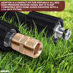 Load image into Gallery viewer, Pressure Washer Hose Connector   M22 14mm Pressure Washer Hose Coupler 4500 PSI Heavy Duty Brass Quick Connect and No Leak Design Easy &amp; Secure Installation for Home &amp; Professional Use