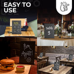 Load image into Gallery viewer, Small Chalkboard Signs with Stand 6x8 in Table Top Chalk Board to Write On with Stand Tabletop Chalkboard Mini Chalkboard Signs with Stand Blackboard Display Tabletop