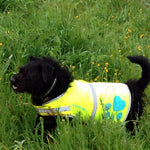 Load image into Gallery viewer, Dog Reflective Vest S Size Chest 24.5 In Neck 17 in Yellow Hi Vis Safety Vest