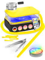 Load image into Gallery viewer, Yellow Hookah Set Premium Portable Hookah Set With Everything And Bag