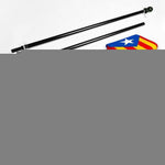 Load image into Gallery viewer, Flag Pole 6FT Black Tangle Free &amp; Blue Estelada Flag 3x5 Ft Combo Printed 150D Polyester By G128
