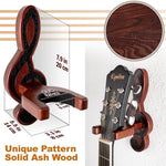 Load image into Gallery viewer, Guitar Holder Wall Mount Ash Wood Wooden Single Guitar Hanger Hook Stand Rack