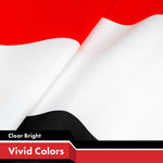 Load image into Gallery viewer, 3 Pack Yemen Flag 3x5 ft Printed 150D Indoor Outdoor Vibrant Colors Brass