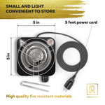 Load image into Gallery viewer, Coal Burner for Hookah Cubes 500W with Grid Black Heat Hookah Burner Electric
