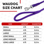 Load image into Gallery viewer, Rolled Leather Dog Leash 4Ft * 0.3 in for Small Medium and Large Dogs Heavy Duty Leather Puppy Leash for Outdoor Walking Running Training Strong Dog Leashes for Large Breed Dogs (Purple)