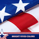Load image into Gallery viewer, G128 3Pack: Betsy Ross Pull Down Bunting Flag  1.67x8 Ft  Embroidered Polyester