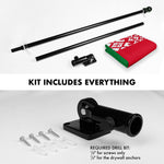 Load image into Gallery viewer, G128 Combo Pack: 6 Ft Tangle Free Aluminum Spinning Flagpole (Black) &amp; Belarus Belarusian Flag 3x5 Ft, LiteWeave Pro Series Printed 150D Polyester  Pole with Flag Included