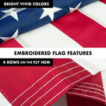 Load image into Gallery viewer, G128  5 Feet Tangle Free Spinning Flagpole (Black) American Flag Pole Sleeve Embroidered 2x3 ft American Flag Pole Sleeve (Flag Included) Aluminum Flag Pole
