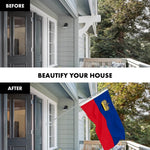 Load image into Gallery viewer, Combo Pack 6 Ft Tangle Free Aluminum Spinning Flagpole and Liechtenstein Flag