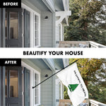 Load image into Gallery viewer, G128 Combo Pack: 6 Ft Tangle Free Aluminum Spinning Flagpole (Black) &amp; An Appeal to Heaven Flag 3x5 Ft, ToughWeave Series Embroidered 300D Polyester  Pole with Flag Included