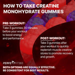 Load image into Gallery viewer, Creatine Monohydrate Gummies Complex 8000mg Chewable for Women and Men with L