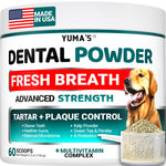 Load image into Gallery viewer, Dog Dental Powder   Breath Freshener   Dog Teeth Cleaning Powder   Tartar and Plaque Off Remover for Dogs   Probiotics   Multivitamin Blend Pet Oral Care Vitamins and Supplements   All Breeds &amp; Sizes