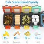 Load image into Gallery viewer, Weekly Medicine Pill Organizer Waterproof 7 Day Large Pill Box Daily Pill Case