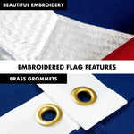 Load image into Gallery viewer, G128 Flag Pole 5 FT Black Tangle Free &amp; Texas Flag 2.5x4 FT Combo Embroidered Spun Polyester