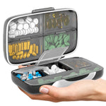 Load image into Gallery viewer, Airtight Pill Organizer Box Large Pill Dispenser for Home Travel 8 Compartment
