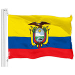 Load image into Gallery viewer, G128 Combo Pack: American USA Flag 3x5 Ft &amp; Ecuador Flag 3x5 Ft, Both Printed 150D Polyester, Indoor/Outdoor, Brass Grommets