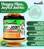 Load image into Gallery viewer, Hip and Joint Supplement for Dogs Glucosamine Dog Joint Pain Relief 120 Chews