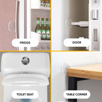 Load image into Gallery viewer, Wall Protectors 4 Pcs of Clear Rubber Knob Self Adhesive Guard Door Bumper Reusable Solution for Stopping Damage &amp; Noise from Doors in Your Home or Office Durable Shock Absorbent Discreet