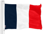 Load image into Gallery viewer, G128 Combo Pack: USA American Flag &amp; Navy Blue NEW France French Flag  3x5 feet  Printed 150D Indoor/Outdoor, Vibrant Colors, Brass Grommets, Quality Polyester