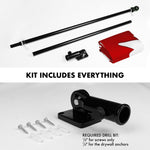 Load image into Gallery viewer, G128 Combo Pack: 6 Ft Tangle Free Aluminum Spinning Flagpole (Black) &amp; Canada Canadian Flag 3x6 Ft, Double ToughWeave Series Double Sided Embroidered 210D Polyester  Pole with Flag Included