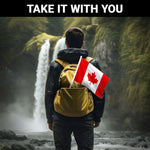 Load image into Gallery viewer, G128 2 Pack: Canada Canadian Car Flag  11x17 In  Double LiteWeave Pro Series Double Sided Printed 150D Polyester  Flagpole Included  Perfect for Festival Celebrations, Parades