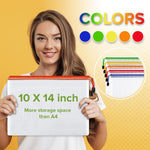 Load image into Gallery viewer, 32 Pack Mesh Zipper Pouch Bags 10x14 inch Mesh Storage Bags Plastic Zipper Pouches for Organizing Document Bags with Zippers Letter Size Zippered Pouch Document Pouches with Zippers