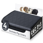 Load image into Gallery viewer, Washable Rabbit Guinea Pig Cage Liners 4 PCS for 29 x15 inch C&amp;C 2x1 Easy to Clean Unlike Fleece Absorbent &amp; Waterproof Guinea Pig Bedding and Non Slip Pee Pads &amp; Rabbit Floor Mats